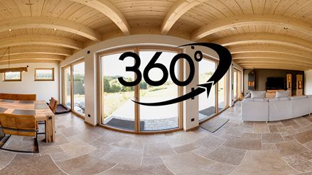 Voorbeeldafbeelding 360 panoramische rondleiding Travertin Noce