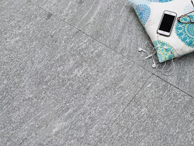 Granietplaat close-up met kussen