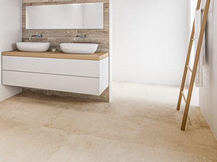 Urban Beige in combinatie met Country Oak badkamer