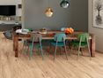 Eethoek met Scandi eiken houtlook tegels