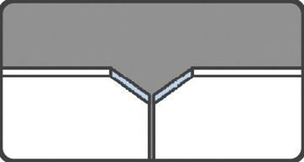 Pictogram van gekalibreerde tegelranden
